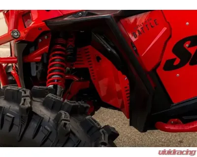 SuperATV Red Inner Fender Guards Polaris RZR XP 1000 2014+ - FAP-P-RZRXP-03