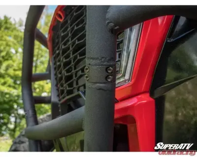 SuperATV Black Front Bumper Polaris RZR XP Turbo S 2018+ - FBG-P-RZRXPTS-00