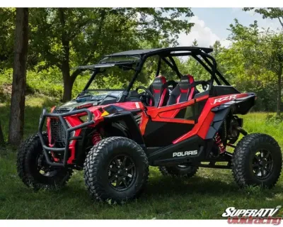 SuperATV Black Front Bumper Polaris RZR XP Turbo S 2018+ - FBG-P-RZRXPTS-00