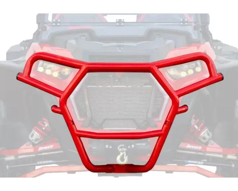 SuperATV Red Front Bumper Polaris RZR XP Turbo S 2018+ - FBG-P-RZRXPTS-03
