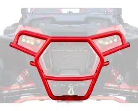 SuperATV Red Front Bumper Polaris RZR XP Turbo S 2018+