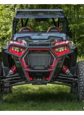 SuperATV Black Front Bumper w/ Winch Mount Polaris RZR XP Turbo S 2018+                                     - FBG-P-RZRXPTS-WM-00 - Image 3