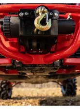 SuperATV Black Front Bumper w/ Winch Mount Polaris RZR XP Turbo S 2018+                                     - FBG-P-RZRXPTS-WM-00 - Image 7
