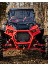 SuperATV Red Front Bumper w/ Winch Mount Polaris RZR XP Turbo S 2018+                                     - FBG-P-RZRXPTS-WM-03 - Image 2