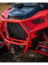 SuperATV Red Front Bumper w/ Winch Mount Polaris RZR XP Turbo S 2018+                                     - FBG-P-RZRXPTS-WM-03 - Image 3
