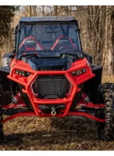 SuperATV 4500 Lb. Red Front Bumper Polaris RZR XP Turbo S 2018+                                     - FBG-P-RZRXPTS-WM-45-03 - Image 3
