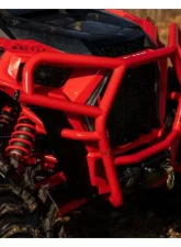 SuperATV 4500 Lb. Red Front Bumper Polaris RZR XP Turbo S 2018+                                     - FBG-P-RZRXPTS-WM-45-03 - Image 4