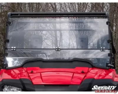 SuperATV Scratch Resistant Flip Down Windshield Honda Pioneer 700 2014+ - FDWS-H-PIO700-70