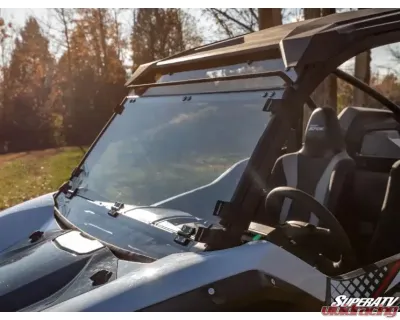 SuperATV Scratch Resistant Flip Down Windshield Kawasaki Teryx KRX 2020+ - FDWS-K-KRX-70