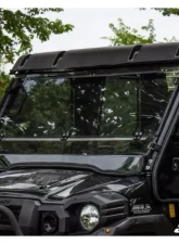 SuperATV Scratch Resistant Flip Down Windshield Kawasaki Mule Pro 2015+                                     - FDWS-K-MULE-FXT-70 - Image 3