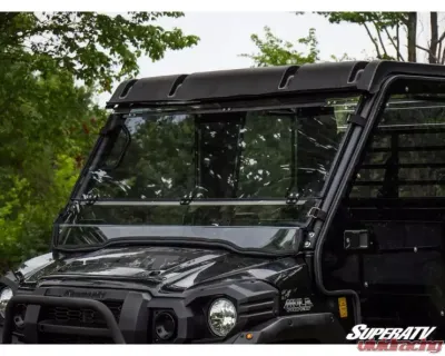 SuperATV Scratch Resistant Flip Down Windshield Kawasaki Mule Pro 2015+ - FDWS-K-MULE-FXT-70