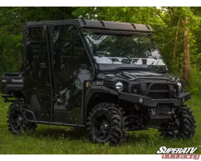 SuperATV Scratch Resistant Flip Down Windshield Kawasaki Mule Pro 2015+ - FDWS-K-MULE-FXT-70