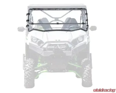 SuperATV Scratch Resistant Flip Down Windshield Kawasaki Teryx 2016+ - FDWS-K-TRX4-70