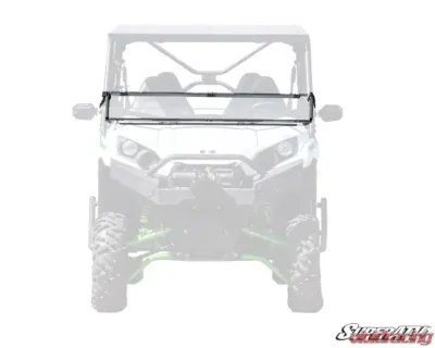 SuperATV Scratch Resistant Flip Down Windshield Kawasaki Teryx 2016+ - FDWS-K-TRX4-70