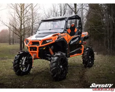 SuperATV Scratch Resistant Flip Down Windshield Polaris General XP 1000 2020+ - FDWS-P-GEN1K-70