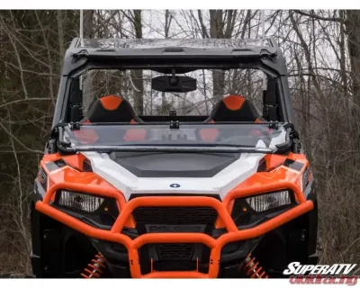 SuperATV Scratch Resistant Flip Down Windshield Polaris General XP 1000 2020+ - FDWS-P-GEN1K-70