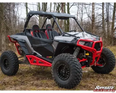 SuperATV Scratch Resistant Flip Down Windshield Polaris RZR S 1000 2016-2020 - FDWS-P-RZR1K-001-70