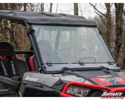 SuperATV Scratch Resistant Flip Down Windshield Polaris RZR S 1000 2016-2020 - FDWS-P-RZR1K-001-70