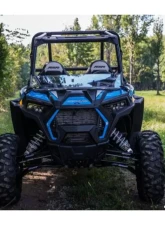 SuperATV Clear Scratch Resistant Flip Down Windshield Polaris RZR XP 1000 2014+                                     - FDWS-P-RZR1K-002-70 - Image 2