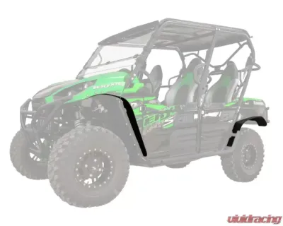SuperATV Low Profile Fender Flares Kwasaki Teryx 4 2012+ - FF-K-TRX800
