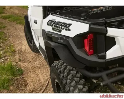 SuperATV Low Profile Fender Flares Polaris General 2016+ - FF-P-GEN1K-001