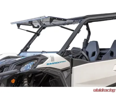 SuperATV Scratch Resistant Flip Windshield Can-AM Maverick Trail 2018+ - FWS-CA-T-70