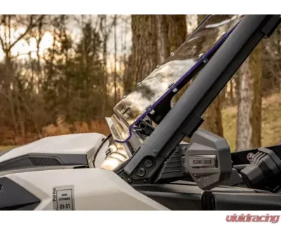 SuperATV Scratch Resistant Flip Windshield Can-AM Maverick Trail 2018+ - FWS-CA-T-70