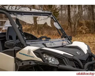 SuperATV Scratch Resistant Flip Windshield Can-AM Maverick Trail 2018+ - FWS-CA-T-70