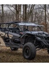 SuperATV Standard Polycarbonate Flip Windshield Can-AM Maverick X3 2018+                                     - FWS-CA-X3-75 - Image 4