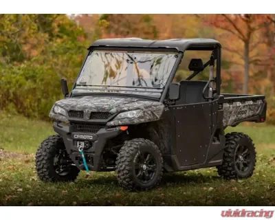 SuperATV Scratch Resistant Flip Windshield CFMOTO Uforce 1000 2019-2020 - FWS-CF-UF1000-70