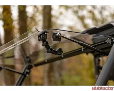 SuperATV Scratch Resistant Flip Windshield CFMOTO Uforce 1000 2019-2020 - FWS-CF-UF1000-70