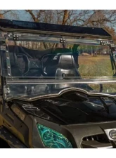SuperATV Scratch Resistant Flip Windshield CFMOTO Uforce 800 2014+                                     - FWS-CF-UF800-70 - Image 2
