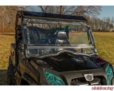 SuperATV Scratch Resistant Flip Windshield CFMOTO Uforce 800 2014+ - FWS-CF-UF800-70
