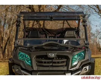 SuperATV Scratch Resistant Flip Windshield CFMOTO Uforce 800 2014+ - FWS-CF-UF800-70