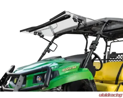SuperATV Scratch Resistant Flip Windshield John Deere Gator XUV550 2012-2016 - FWS-JD-590M-70