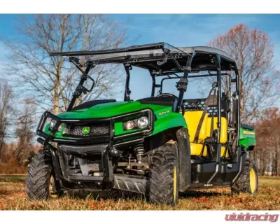 SuperATV Scratch Resistant Flip Windshield John Deere Gator XUV550 2012-2016 - FWS-JD-590M-70