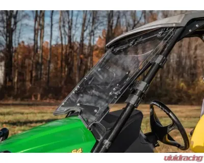 SuperATV Scratch Resistant Flip Windshield John Deere Gator XUV550 2012-2016 - FWS-JD-590M-70