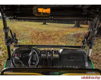 SuperATV Scratch Resistant Flip Windshield John Deere Gator XUV550 2012-2016 - FWS-JD-590M-70