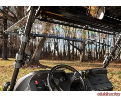SuperATV Scratch Resistant Flip Windshield John Deere Gator XUV550 2012-2016 - FWS-JD-590M-70
