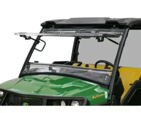 SuperATV Scratch Resistant Flip Windshield John Deere Gator XUV 835 2018+