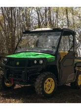 SuperATV Scratch Resistant Flip Windshield John Deere Gator XUV 835 2018+                                     - FWS-JD-835M-70 - Image 2