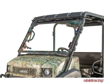 SuperATV Scratch Resistant Flip Windshield Kawasaki Mule 4000 | 4010 2009-2015 - FWS-K-MULE-4010-70
