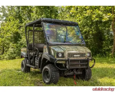 SuperATV Scratch Resistant Flip Windshield Kawasaki Mule 4000 | 4010 2009-2015 - FWS-K-MULE-4010-70