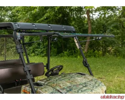 SuperATV Scratch Resistant Flip Windshield Kawasaki Mule 4000 | 4010 2009-2015 - FWS-K-MULE-4010-70