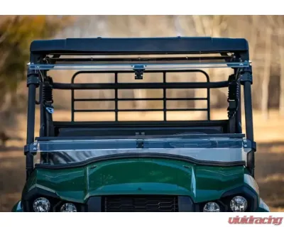 SuperATV Scratch Resistant Flip Windshield Kawasaki Mule Pro-Mx 2019+ - FWS-K-MULEMX-70