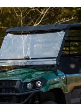 SuperATV Scratch Resistant Flip Windshield Kawasaki Mule Pro-Mx 2019+                                     - FWS-K-MULEMX-70 - Image 5
