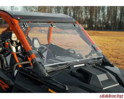 SuperATV 4-Seater Scratch Resistant Flip Windshield Polaris RZR Pro R 2022+ - FWS-P-PROR4-70