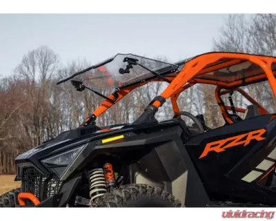 SuperATV 4-Seater Scratch Resistant Flip Windshield Polaris RZR Pro R 2022+ - FWS-P-PROR4-70