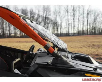 SuperATV 4-Seater Scratch Resistant Flip Windshield Polaris RZR Pro R 2022+ - FWS-P-PROR4-70