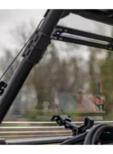 SuperATV Scratch Resistant Flip Windshield w/o Ride Command Polaris RZR XP 1000 2014-2016                                     - FWS-P-RZR-1K-001-70 - Image 3